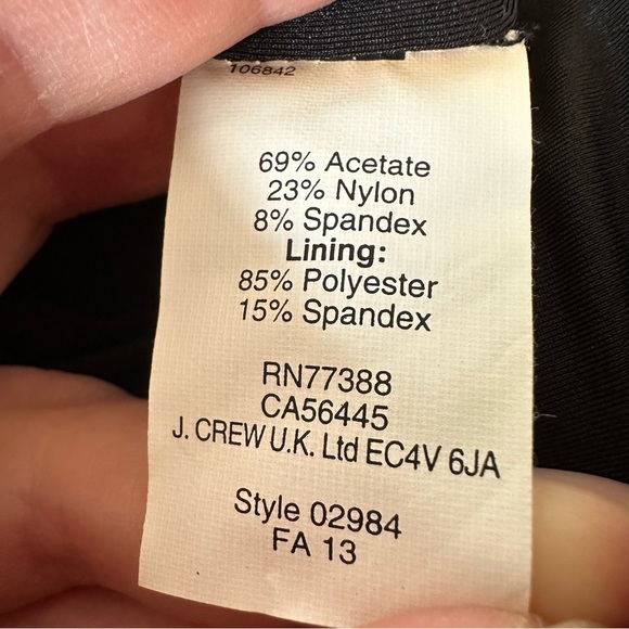 New J. Crew Black Sleeveless Dress Twist Front Sz 8 - Picture 12 of 12